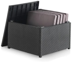 Măsuță de cafea pentru grădină din ratan artificial 56x56 cm – Juinsa