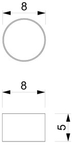 Spot DIXIE 1xGX53/11W/230V alb