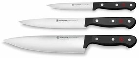 Set de cuțite de bucătărie GOURMET 3 buc. negru Wüsthof