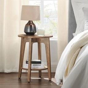 Măsuță de cafea NORDIC, 40×50cm, maro Vasagle