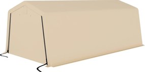 Outsunny Tenta garaj carport dim. 6,2L x 3,3l x 2,4H m oțel galvanizat robust PE de înaltă densitate 150 g/m² impermeabil anti-UV | Aosom Romania