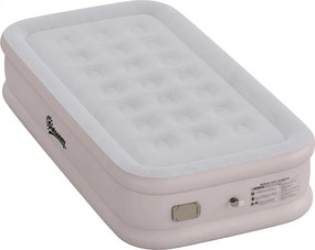 Outsunny Saltea Gonflabilă, Pompă Electrică Integrată, Suprafață Flocată , Impermeabil 5000 mm, Sac de Transport, 190x97x39cm, Kaki | Aosom Romania