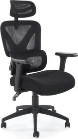 Scaun birou ASTRAL, negru, stofa clasica/plasa, 66x71x123-130 cm