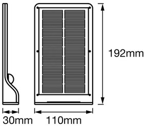 Osram - Aplică solară LED de perete cu senzor DOORLED LED/3W/3,3V IP44