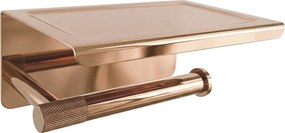 Suport pentru hârtie igienică cu poliță 6613 Modern Copper
