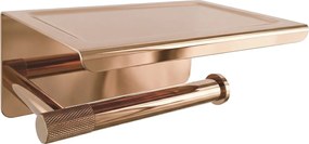 Suport pentru hârtie igienică cu poliță 6613 Modern Copper