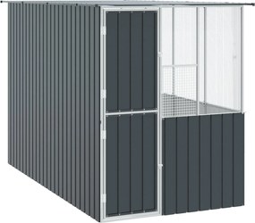 vidaXL Cușcă pentru păsări Antracit 165 x 318 x 200 cm Oțel Galvanizat