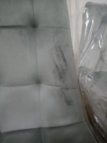 OFERTA Scaun de sufragerie din catifea TOR, gri deschis II. calitate
