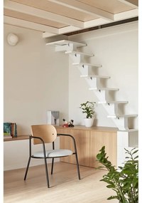 Fotoliu gri în decor de stejar Eclipse - Teulat