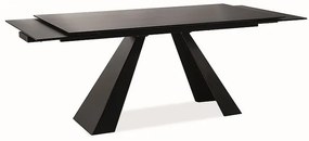 Masa de bucaterie Salvadore, 120 x 80 cm, neagra