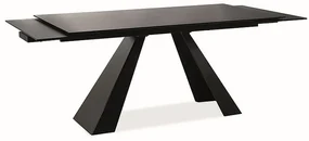 Masa de bucaterie Salvadore, 120 x 80 cm, neagra