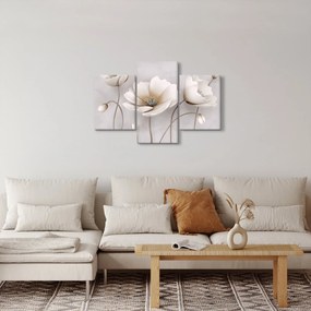 Tablou cu florile albe (90x60 cm)