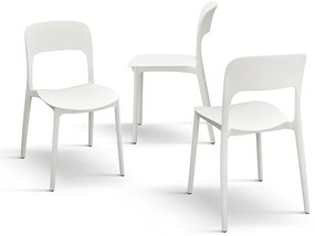 SCAUN ROSINNA -POLIPROPILENA- HORECA - ALB