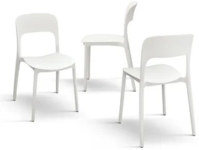 SCAUN ROSINNA -POLIPROPILENA- HORECA - ALB