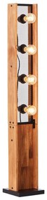 Brilliant - Lampadar CALANDRA din lemn de pin, 4xE27/42W/230V