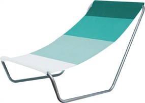 Sezlong pliabil de plaja SAND, dungi verzi