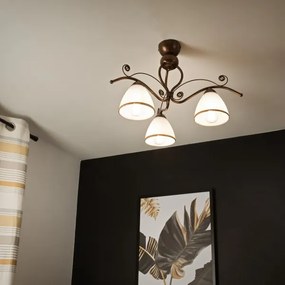 Lustră LED aplicată Brilagi ANTICO 3xE27/60W/230V patină bronz