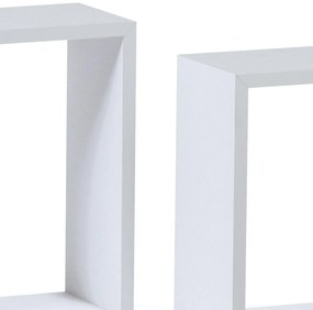 Set 3 rafturi de perete Parto (alb mat). 1121152