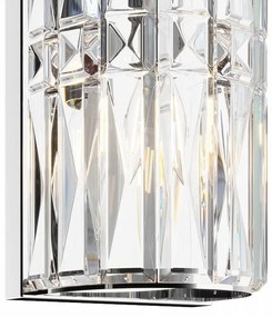 Aplica de perete design neoclasic Facet crom, 75cm