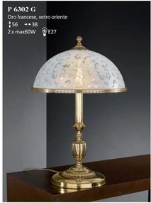 Veioza, Lampa de masa clasica design italian realizata manual 6302
