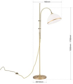 Lampadar Orion Stl 12-1188/1 OLD LAMP 1xE27/40W/230V alb/bronz