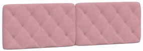 374744 vidaXL Pernă tăblie de pat, roz, 180 cm, catifea