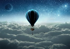 Fototapete Copii, Balon cu aer cald peste nori, Art.030038