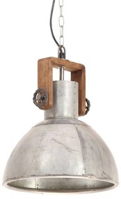 Lampa suspendata industriala, 25 W, argintiu, rotund, 30 cm E27 Argintiu,    30 cm, 1
