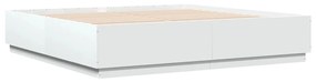 3209681 vidaXL Cadru de pat alb 180x200 cm din lemn prelucrat
