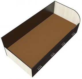 Pat Mario 900x2000 cu 2 sertare perete