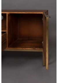 Comodă TV aurie din lemn de mango 40x60 cm Volan – Dutchbone