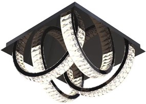 Plafonieră LED Zuma Line MX3274-4-3BCT TULA LED/23,5W/230V negru