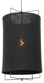Lampă pendant de design neagră - Rich