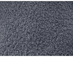 Canapea gri închis cu tapițerie din țesătură bouclé 232 cm Hippolyte – Bobochic Paris