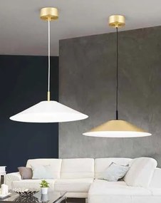 Lustra LED dimabila, Pendul metalic GOURMET White