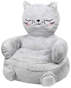 Puf pentru camera copiilor în formă de pisică, 45 x 45 cm