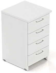Container Visio 50 x 47 cm - 4 sertare, alb
