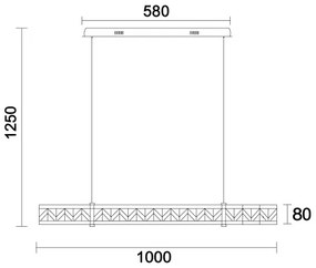 Lustră LED reglabilă pe cablu ENRIQUE LED/20W/230V 3000-6000K +telecomandă