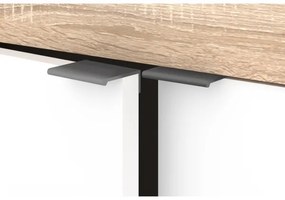 Comodă RUNEA, stejar Sonoma/albă