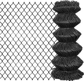 vidaXL Gard plasă de sârmă, gri, 15 x 0,8 m, oțel