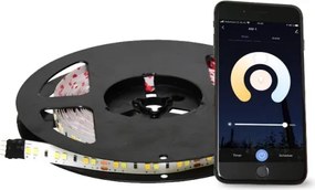 Bandă LED dimabilă Wi-Fi 5m 7,3W/230V Tuya Ecolite DX-SMD2835-BI/5M/TUYA + telecomandă