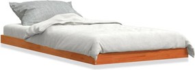 vidaXL Cadru de pat, maro ceruit, 90x200 cm, lemn masiv de pin