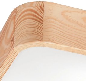 Plafonieră OAK SQUARE 2xE27/15W/230V 35x35 cm stejar