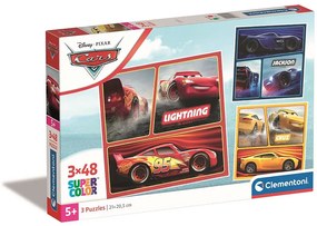 Disney Mașini Rivals Puzzle 3x48 piese Clementoni