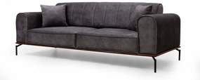 Canapea Extensibilă cu 3 Locuri Siesta Plain Back 3 Seater, Antracit