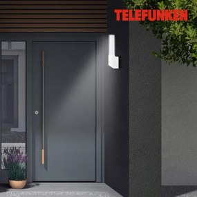 Telefunken 311306TF - Aplică LED de exterior pentru montaj pe perete, 8W, 230V, 4000K, IP44, alb