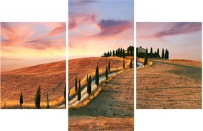Tablou - Casa pe deal Toscana, Italia (90x60 cm)
