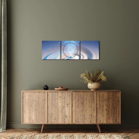Tablou - Yin-yangul eteric (cu ceas) (90x30 cm)