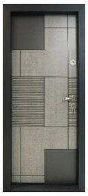 Usa metalica de apartament cu izolatie si vizor Novo Doors First Class NDS17, Deschidere Stanga Dreapta, Dimensiune 200X88 cm, Tabla 1.2 mm, Kit