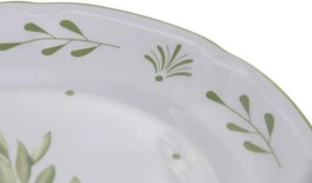 Farfurie stil Mediterraneean verde , din portelan , "Oliv"